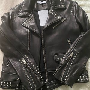 NEW-IRO studded leather jacket